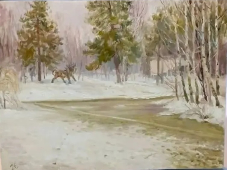 Лебединка зимой 